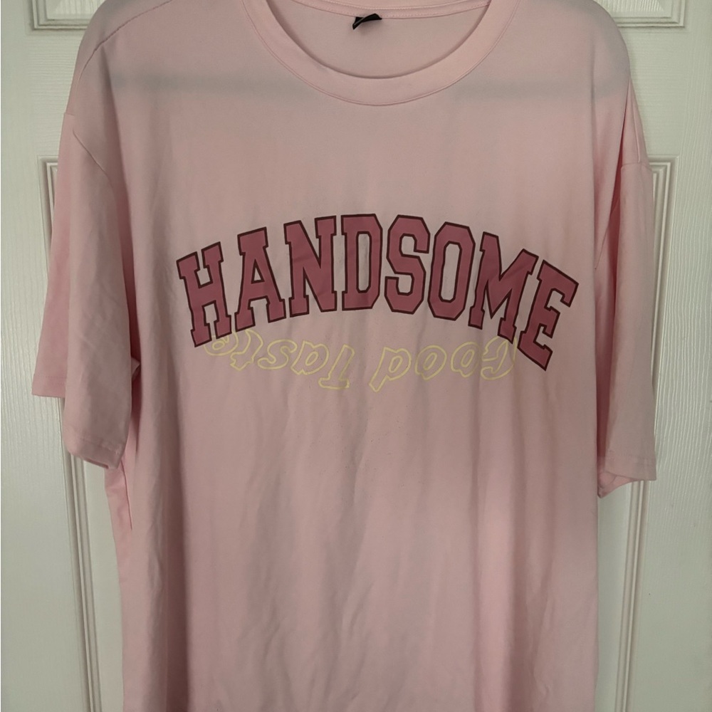 ROMWE Pink Short Sleeve Tee